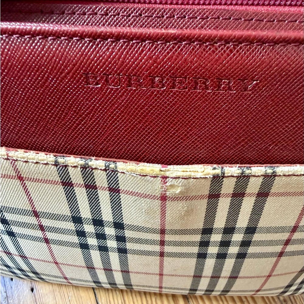 Burberry Canvas Nova Check Shoulder Bag - Picture 4 of 12